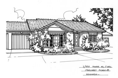 Drawing (series) - Architectural drawing, 2/954 Toorak Road, Camberwell, 1993