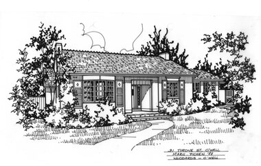 Drawing (series) - Architectural drawing, 31 Tyrone Street, Camberwell, 1988