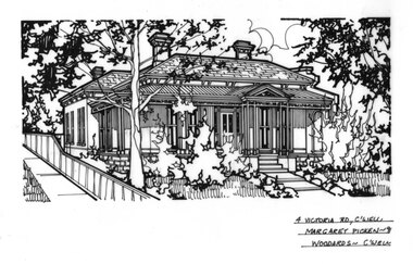 Drawing (series) - Architectural drawing, 4 Victoria Road, Camberwell, 1991