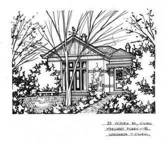 Drawing (series) - Architectural drawing, 25 Victoria Road, Camberwell, 1995