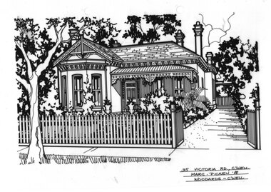 Drawing (series) - Architectural drawing, 35 Victoria Road, Camberwell, 1988