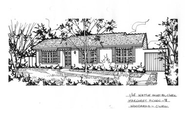 Drawing (series) - Architectural drawing, 1/68 Wattle Valley Road, Camberwell, 1998