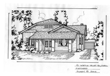 Drawing (series) - Architectural drawing, 91 Wattle Valley Road, Camberwell, 2004