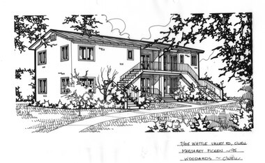 Drawing (series) - Architectural drawing, 7/105 Wattle Valley Road, Camberwell, 1995