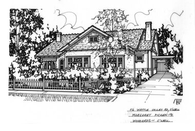 Drawing (series) - Architectural drawing, 116 Wattle Valley Road, Camberwell, 1991