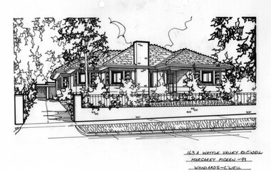 Drawing (series) - Architectural drawing, 163A Wattle Valley Road, Camberwell, 1993