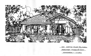Drawing (series) - Architectural drawing, 164 Wattle Valley Road, Camberwell, 2001