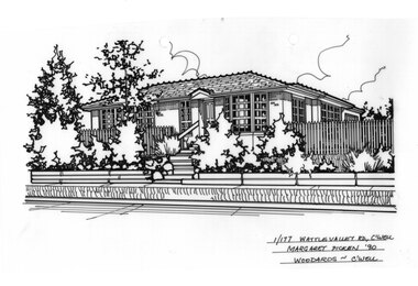 Drawing (series) - Architectural drawing, 1/177 Wattle Valley Road, Camberwell, 1990
