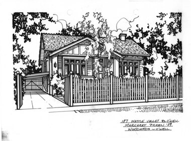 Drawing (series) - Architectural drawing, 187 Wattle Valley Road, Camberwell, 1989
