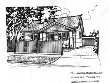 Drawing (series) - Architectural drawing, 194 Wattle Valley Road, Camberwell, 1997