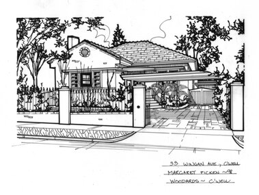 Drawing (series) - Architectural drawing, 33 Wingan Avenue, Camberwell, 1998