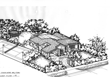 Drawing (series) - Architectural drawing, 13 Woodlands Avenue, Camberwell, 1998