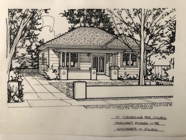 Drawing (series) - Architectural drawing, 10 Georgina Parade, Camberwell, 1995