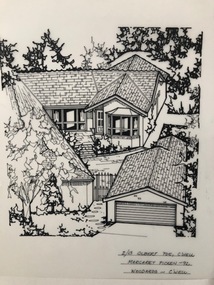 Drawing (series) - Architectural drawing, 2/13 Gilbert Parade, Camberwell, 1992