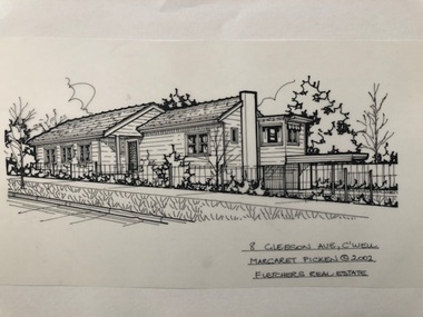 Drawing (series) - Architectural drawing, 8 Gleeson Avenue, Camberwell, 2002