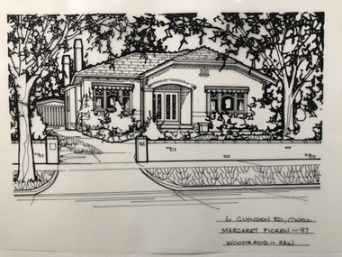 Drawing (series) - Architectural drawing, 6 Glyndon Road, Camberwell, 1997