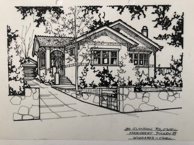 Drawing (series) - Architectural drawing, 30 Glyndon Road, Camberwell, 1989