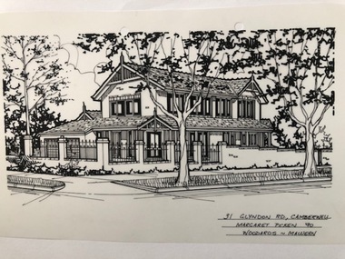 Drawing (series) - Architectural drawing, 31 Glyndon Road, Camberwell, 1990