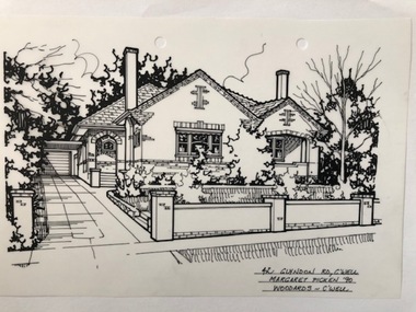 Drawing (series) - Architectural drawing, 42 Glyndon Road, Camberwell, 1990