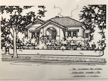 Drawing (series) - Architectural drawing, 96 Glyndon Road, Camberwell, 1994
