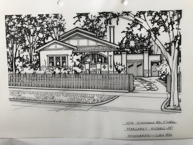 Drawing (series) - Architectural drawing, 104 Glyndon Road, Camberwell, 1997