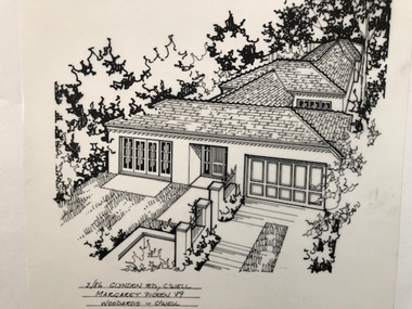 Drawing (series) - Architectural drawing, 2/86 Glyndon Road, Camberwell, 1989