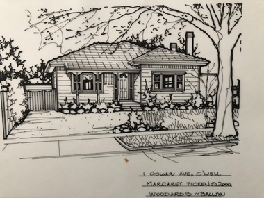 Drawing (series) - Architectural drawing, 1 Gowar Avenue, Camberwell, 2000