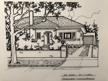 Drawing (series) - Architectural drawing, 3A Hazel Street, Camberwell, 2000