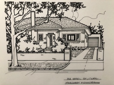 Drawing (series) - Architectural drawing, 3A Hazel Street, Camberwell, 2000