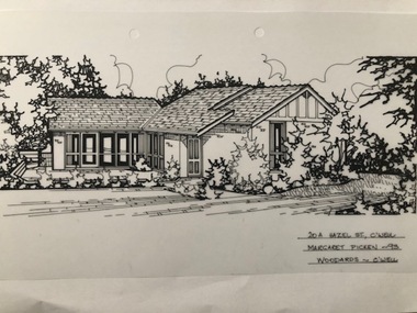 Drawing (series) - Architectural drawing, 20A Hazel Street, Camberwell, 1993