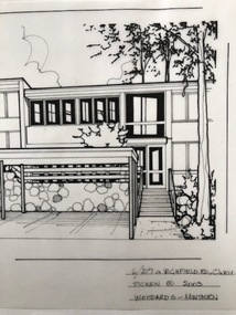 Drawing (series) - Architectural drawing, 6/217A Highfield Road, Camberwell, 2003