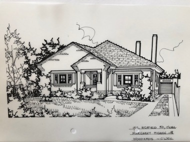 Drawing (series) - Architectural drawing, 152 Highfield Road, Camberwell, 1998