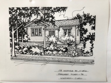 Drawing (series) - Architectural drawing, 178 Highfield Road, Camberwell, 1994