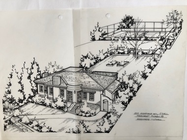 Drawing (series) - Architectural drawing, 207 Highfield Road, Camberwell, 1989