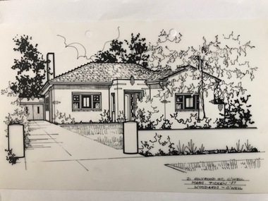 Drawing (series) - Architectural drawing, 21 Holyrood Street, Camberwell, 1987