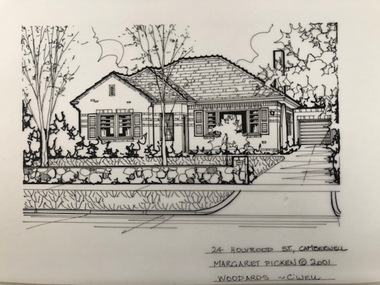 Drawing (series) - Architectural drawing, 24 Holyrood Street, Camberwell, 2001