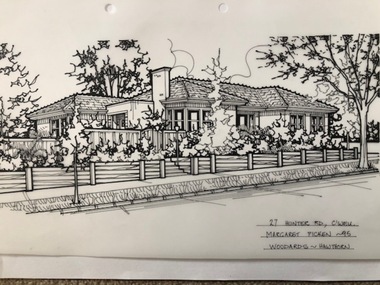 Drawing (series) - Architectural drawing, 27 Hunter Road, Camberwell, 1995