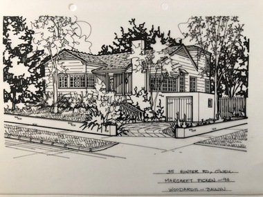 Drawing (series) - Architectural drawing, 35 Hunter Road, Camberwell, 1994