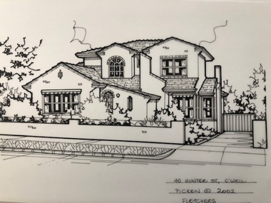 Drawing (series) - Architectural drawing, 40 Hunter Road, Camberwell, 2002