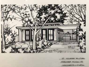 Drawing (series) - Architectural drawing, 45 Inglesby Road, Camberwell, 1997