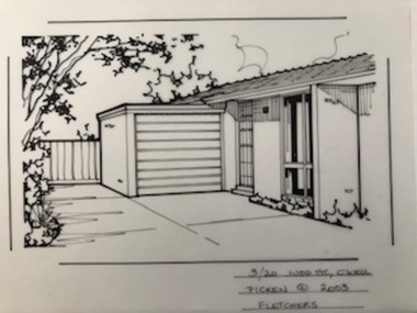 Drawing (series) - Architectural drawing, 3/20 Judd Street, Camberwell, 2003