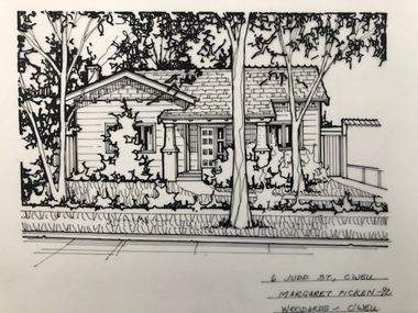 Drawing (series) - Architectural drawing, 6 Judd Street, Camberwell, 1992