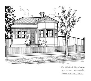 Drawing (series) - Architectural drawing, 13 Nelson Road, Camberwell, 1995