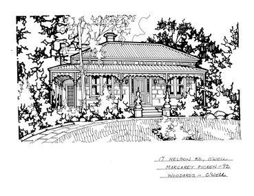Drawing (series) - Architectural drawing, 17 Nelson Road, Camberwell, 1992