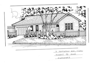 Drawing (series) - Architectural drawing, 3 Nettleton Avenue, Camberwell, 2003