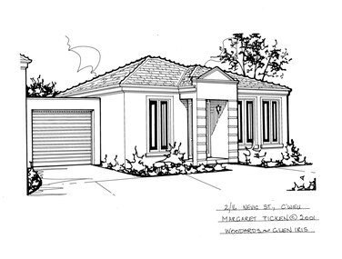 Drawing (series) - Architectural drawing, 2/16 Nevis Street, Camberwell, 2001
