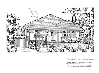 Drawing (series) - Architectural drawing, 36 Nevis Street, Camberwell, 2001