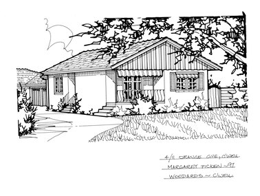 Drawing (series) - Architectural drawing, 4/11 Orange Grove, Camberwell, 1997