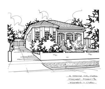 Drawing (series) - Architectural drawing, 14 Orange Grove, Camberwell, 1996
