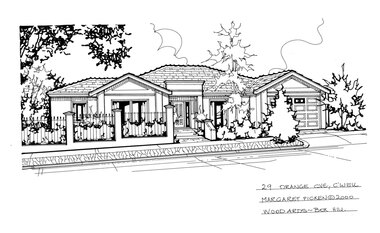 Drawing (series) - Architectural drawing, 29 Orange Grove, Camberwell, 2000